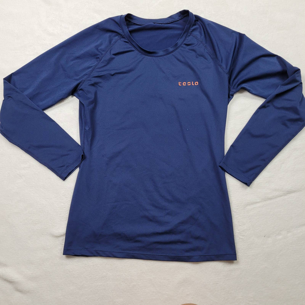 Tesla  Women's S/M Dark Blue Progressive Sports Long Sleeve Shirt
